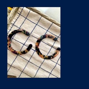 Multicolor acrylic earrings